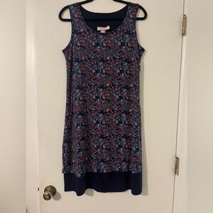 Harlow and Rose  reversible Floral Sleeveless Dress --2 dresses in 1 (E104)